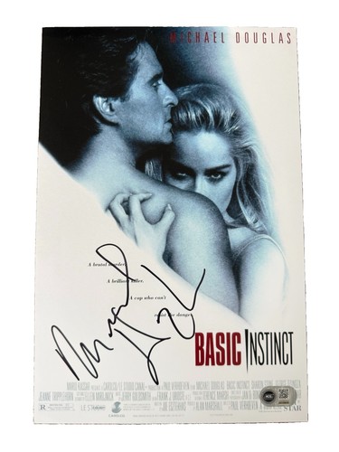 Michael douglas signed photo - signed,