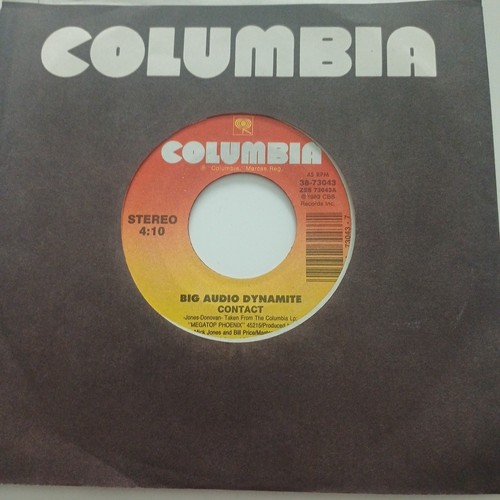 Big audio dynamite contact - dynamite-, 7"