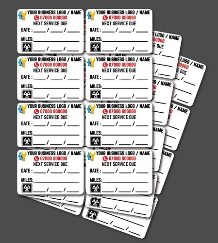 Custom service stickers - custom,